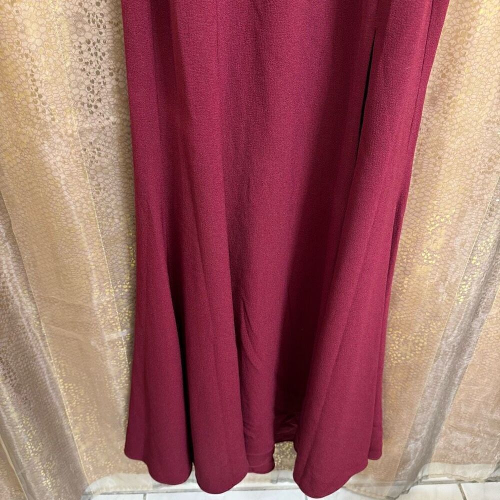 Dress The Population Shiloh Dark Magenta Halter Maxi Dress XS NWT - Picture 4 of 14